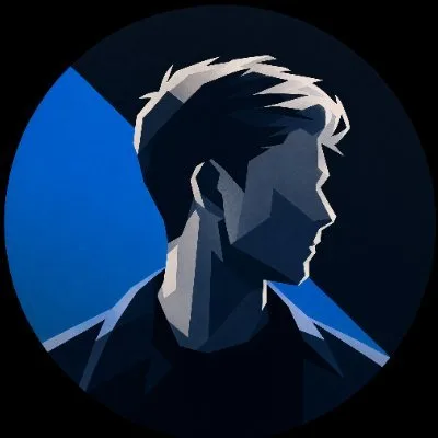 Avatar of Stefan Koop, low-poly portrait